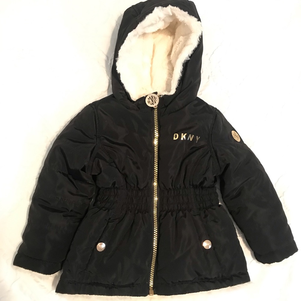 Baby girls DKNY jacket 12-18M Black Gold